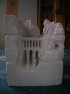 Vue de Face et pont romain, DOW-O-KAN (seconde fourmilère d'albancocololo)