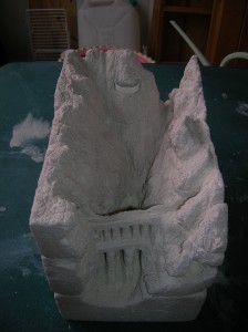 Vue plongeante de face, DOW-O-KAN (seconde fourmilère d'albancocololo)