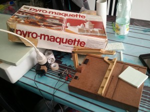 Pyro-maquette, Comment je fais un nid en plâtre moulé