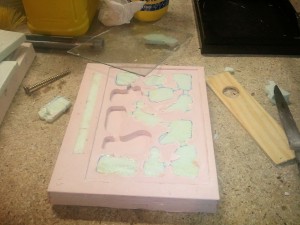 Démoulage, Comment je fais un nid en plâtre moulé