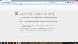 Page d'erreur hier à 17h24m15s, Vos problèmes liés à l'utilisation du site : bug...