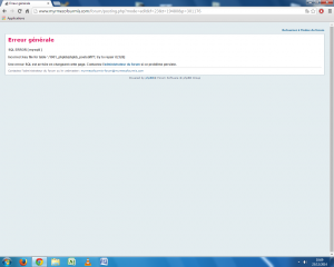 erreur., Vos problèmes liés à l'utilisation du site : bug...