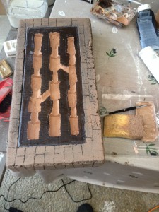Peinture relief nid vertical, Nid mural (tutoriel)