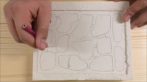 4 : Minimum 48 heures après (moi un peu plus à cause des fêtes) je dessine au crayon de papier les galeries, Questions - Nid en plâtre pour Lasius