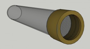 Schéma tube eau &quot;mesh&quot; inox 2., Abreuvoir longue durée  pour fourmis
