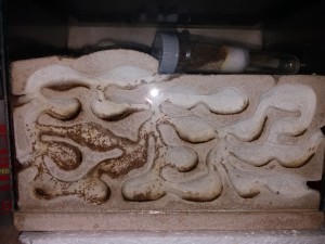 Galeries presque vidées à la faveur du tube d'eau sucrée, [Blog] Lasius flavus d'Harpeg