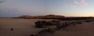 Le Namib,, Dans le sable du Namib