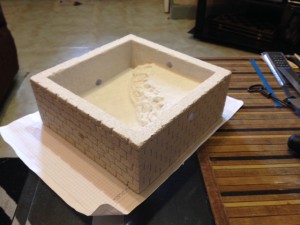 ADF avant peinture, Projet ADF en béton cellulaire blindée