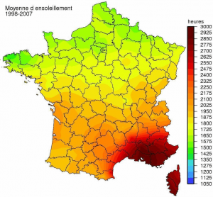 Ensoleillement annuel - France, Du grand nord : les fourmis, où les trouver ?