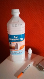 eau demineralise, Mortalité Messor barbarus