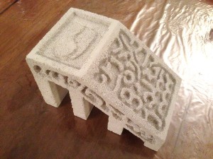 Hormigo : Fabrication nid BC - Étape 3a (nid creusé), Projet : fourmilière + ADC en BC