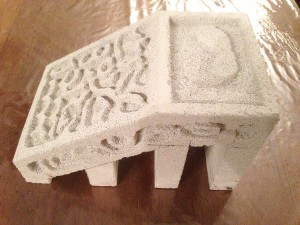 Hormigo : Fabrication nid BC - Étape 3c (nid creusé), Projet : fourmilière + ADC en BC