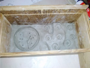 coffrage, Fourmilière originale + ADC en Mortier