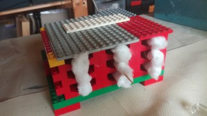 Vue globale, "HLM" pour tube en Lego
