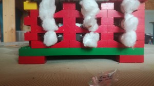 Devant, "HLM" pour tube en Lego