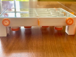 Nid avant le coulage de la dalle, vu de profil., Un nid en impression 3D évolutif et modulaire