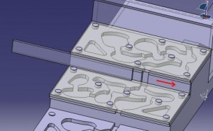 porte ouverte, Nid en plexi en escalier
