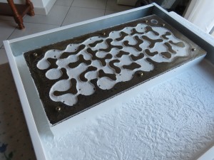 Le nid définitivement installé dans la grande ADC., Mon nouveau nid pour Pheidole flaveria.