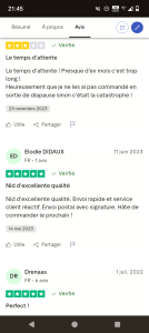 Voilà quelques avis, Commande F*ranto
