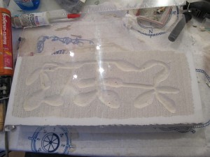 Une fois collé, Mon premier nid en béton cellulaire !